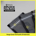 PLASTIK KLIP BLACK ZIPLOCK BAG KEMASAN AKSESORIS DELKOCHOICE TERMURAH