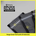 PLASTIK KLIP BLACK 16x24cm ZIPLOCK BAG KEMASAN AKSESORIS DELKOCHOICE
