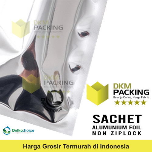 PLASTIK SACHET BAG 6x8CM KEMASAN SASET ALU FULLMETZ FOIL DELKOCHOICE