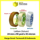 Lakban 24mmx90yard Plakban Isolasi OPP TAPE TERMURAH / SATUAN