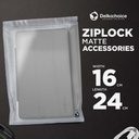 Plastik Klip 16x24cm ZIPLOCK BAG MATTE Kemasan Aksesoris DELKOCHOICE