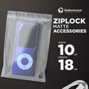 Plastik Klip 10x18cm ZIPLOCK BAG MATTE Kemasan Aksesoris DELKOCHOICE