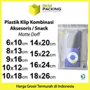 Plastik Klip 6x10cm ZIPLOCK BAG MATTE Kemasan Aksesoris DELKOCHOICE