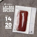 Plastik Klip 14x20cm ZIPLOCK BAG WHITE Kemasan Aksesoris DELKOCHOICE
