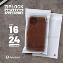 Plastik Klip 16x24cm ZIPLOCK BAG WHITE Kemasan Aksesoris DELKOCHOICE