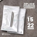 Plastik Klip 15x22cm ZIPLOCK BAG WHITE Kemasan Aksesoris DELKOCHOICE