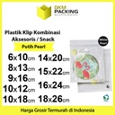 Plastik Klip 10x12cm ZIPLOCK BAG WHITE Kemasan Aksesoris DELKOCHOICE