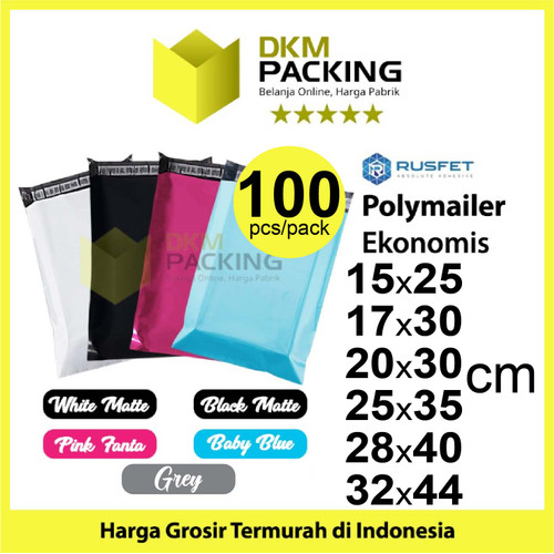 Polymailer Plastik Packing Olshop POLOS PREMIUM & EKONOMIS / PACK