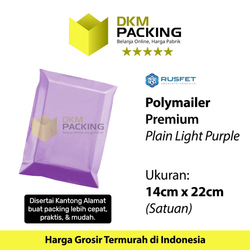 Polymailer 14x22cm PREMIUM Plastik Packing Olshop Colour Polos SATUAN