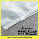 Plastik Traveling Pouch Matte 30x40 POLOS Zipper Storage Organizer Bag