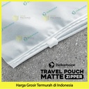 Plastik Traveling Pouch Matte 14x20 POLOS Zipper Storage Organizer Bag