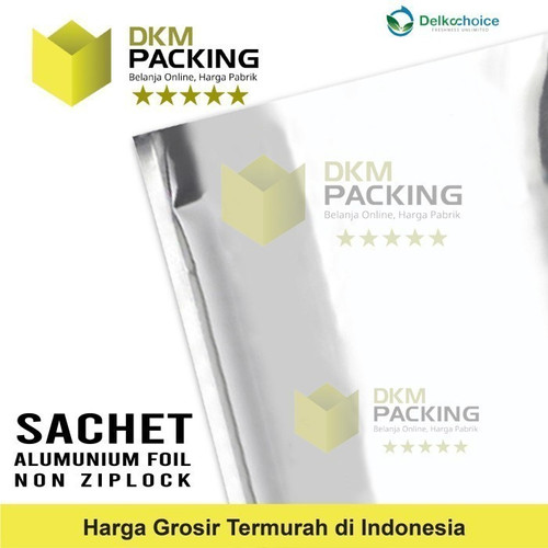 PLASTIK SACHET BAG 14X18CM KEMASAN SASET ALU FULLMETZ FOIL DELKOCHOICE