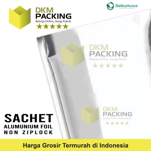 PLASTIK SACHET BAG 8X12CM KEMASAN SASET ALU FULLMETZ FOIL DELKOCHOICE
