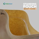 STANDING POUCH 18x26cm KRAFT PAPER NON WINDOW PLASTIK KLIP DELKOCHOICE