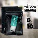 Plastik Klip 6x10cm ZIPLOCK BAG BLACK Kemasan Aksesoris DELKOCHOICE