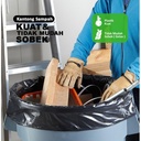 KANTONG PLASTIK SAMPAH 60x100cm TRASH BAG HITAM JUMBO PACK
