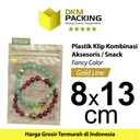Plastik Klip ZIPLOCK Bag GOLD Kemasan Aksesoris DELKOCHOICE