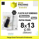 PLASTIK KLIP PUTIH ZIPLOCK BAG KEMASAN AKSESORIS DELKOCHOICE TERMURAH