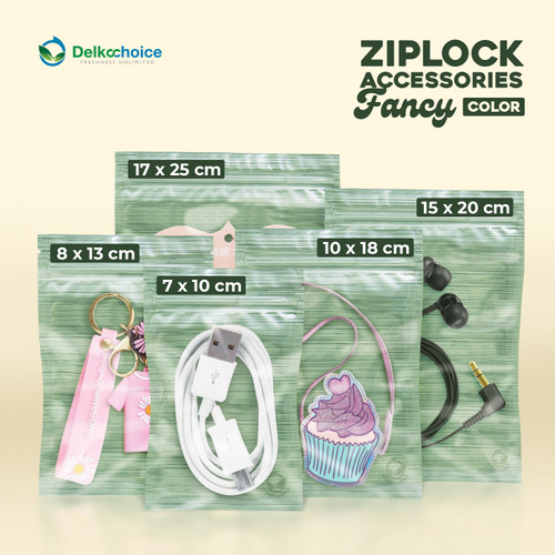 Plastik Klip ZIPLOCK BAG 10x18cm Kemasan Aksesoris DELKOCHOICE MURAH