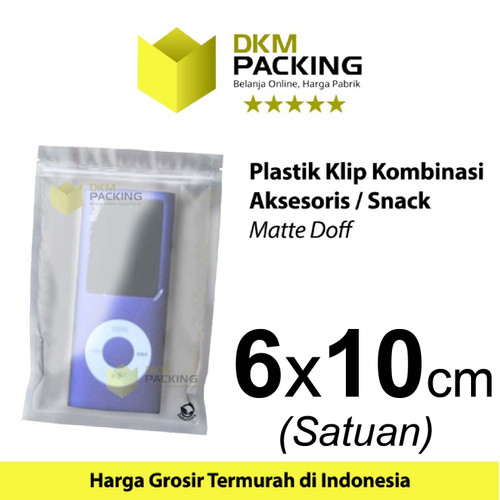 Plastik Klip ZIPLOCK Bag MATTE DOFF Kemasan Aksesoris DELKOCHOICE