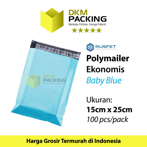 Polymailer PACK 15x25cm TERMURAH Plastik Packing OlShop EKONOMIS