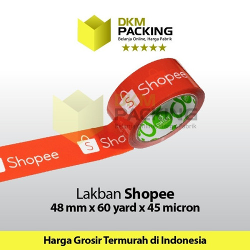 Lakban PRINTING MARKETPLACE 48mm x 72yard TOKOPEDIA TERMURAH / SELOP