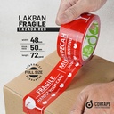 Lakban FRAGILE 48mm PREMIUM Plakban Isolasi TERMURAH / DUS KARGO
