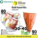 Plastik Vacuum Bag 30x40cm POLOS DELKOCHOICE Vakum Sealer Makanan