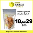 Plastik Klip 18x27cm Metalize Ziplock Standing Pouch Delkochoice