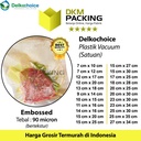 Plastik Vacuum Bag Emboss Embossed Bintik Sealer Makanan DELKOCHOICE