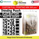 Standing Pouch FLAT BOTTOM MATTE DOFF Kemasan Makanan DELKOCHOICE