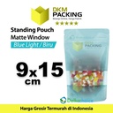 Plastik Klip BLUE MATTE WINDOW VARIAN Standing Pouch Kemasan Makanan