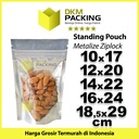 Plastik Klip 18x27cm Metalize Ziplock Standing Pouch Delkochoice