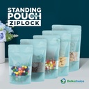 Standing Pouch 16x24cm MATTE WINDOW VARIAN Plastik Klip Sealer Makanan