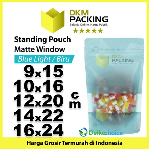 Plastik Klip MATTE WINDOW VARIAN Standing Pouch Kemasan Makanan