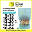 Plastik Klip MATTE WINDOW VARIAN Standing Pouch Kemasan Makanan
