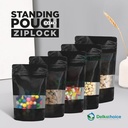 Plastik Klip 14x22cm MATTE WINDOW VARIAN Standing PouchSealer Makanan