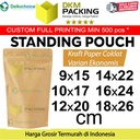 Standing Pouch Kraft Paper Ekonomis FULL ZIPLOCK DELKOCHOICE
