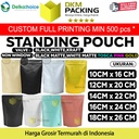 Plastik Klip Makanan Full Metalize Foil Ziplock Standing Pouch