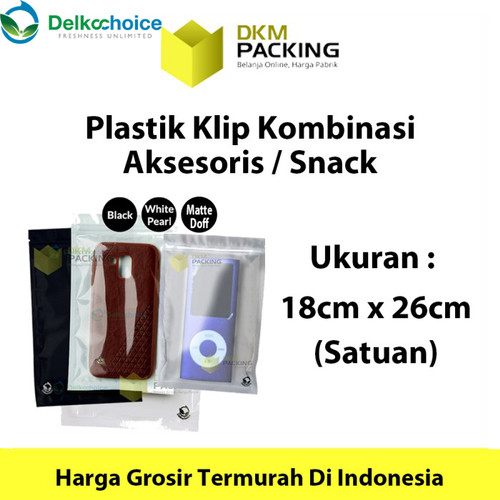 Plastik Klip ZIPLOCK Bag 18x26 Kemasan Aksesoris DELKOCHOICE TERMURAH