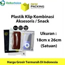 Plastik Klip ZIPLOCK Bag 18x26 Kemasan Aksesoris DELKOCHOICE TERMURAH