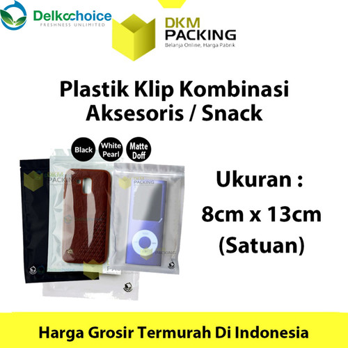 Plastik Klip ZIPLOCK Bag 8x13 Kemasan Aksesoris DELKOCHOICE TERMURAH