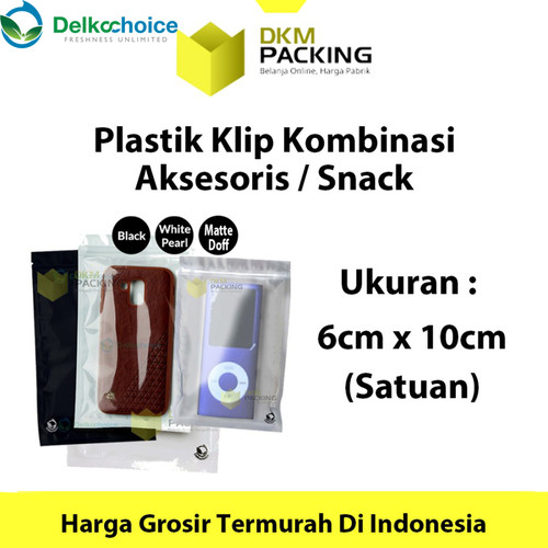 Plastik Klip ZIPLOCK Bag 6x10 Kemasan Aksesoris DELKOCHOICE TERMURAH