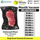 Plastik Vacuum BLACK EMBOSS BAG Vakum Embossed SEALER DELKOCHOICE