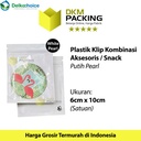 Plastik Klip ZIPLOCK Bag 6x10CM PEARL Kemasan Aksesoris DELKOCHOICE