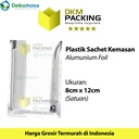 PLASTIK KEMASAN SACHET BAG 8x12CM SASET ALUMUNIUM FOIL DELKOCHOICE