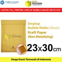 AMPLOP BUBBLE MAILER KRAFT PAPER 23X30cm BUBBLE WRAP ENVELOPE RUSFET