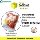 Plastik Vacuum Bag 20x27cm POLOS DELKOCHOICE Vacum Vakum Seal Makanan