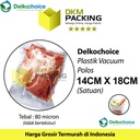 Plastik Vacuum Bag 14x18cm POLOS DELKOCHOICE Vacum Vakum Seal Makanan