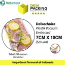 Plastik Vacuum Bag 7x10cm EMBOSS DELKOCHOICE Vacum Vakum Seal Makanan